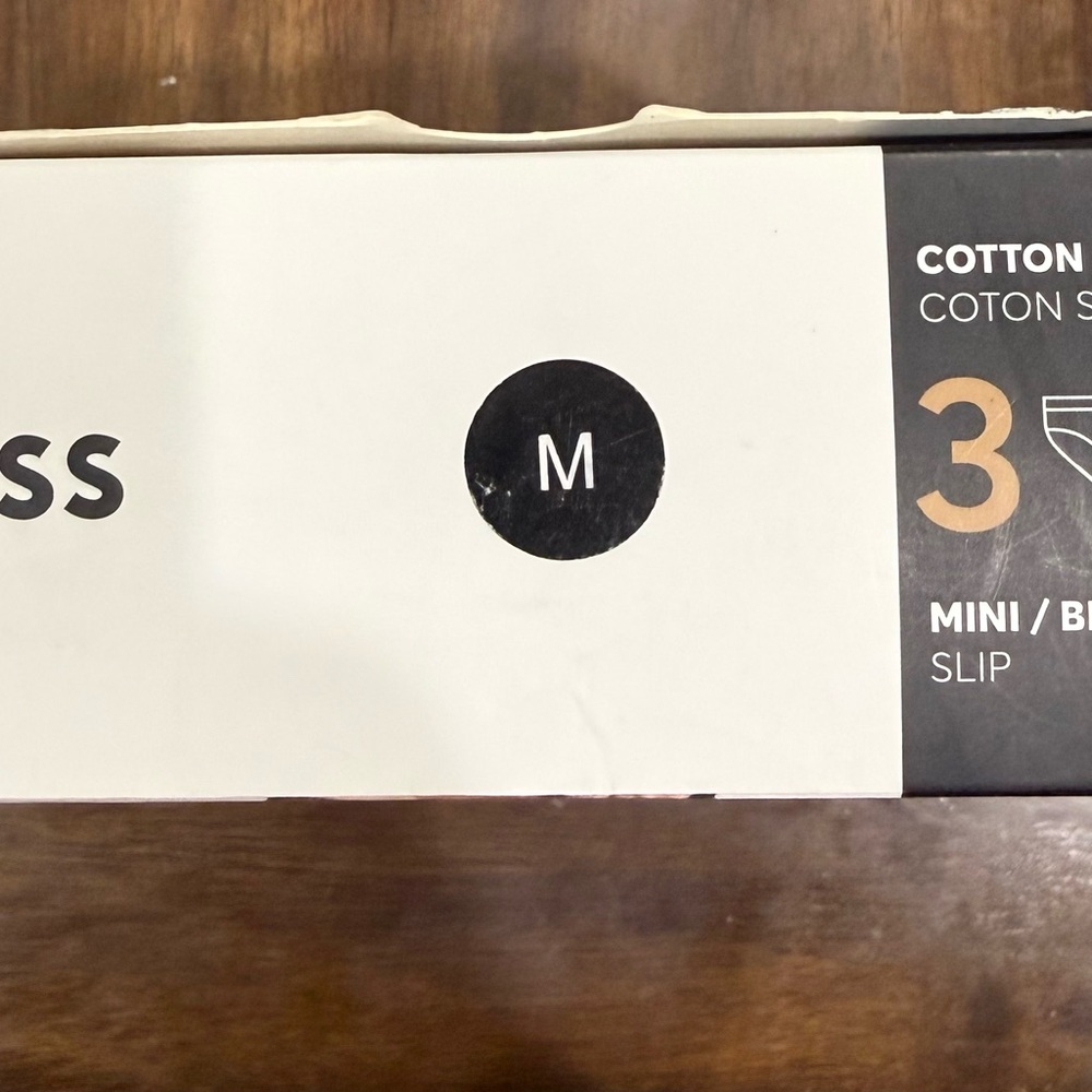 Boss Men's Mini Briefs in Black - Pack of 3. - Picture 2 of 2